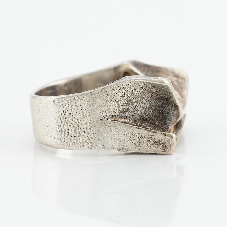 Björn Weckström, ring, "Sirene", silver,  Lapponia 1973.