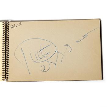Autograph collection, Brazil’s national football team, 1958 World Cup, two notebooks.