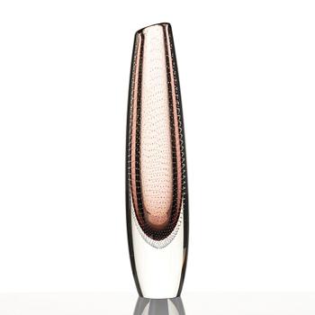 Gunnel Nyman, a 'musselglas' glass vase, Nuutajärvi Notsjö, Finland 1957.