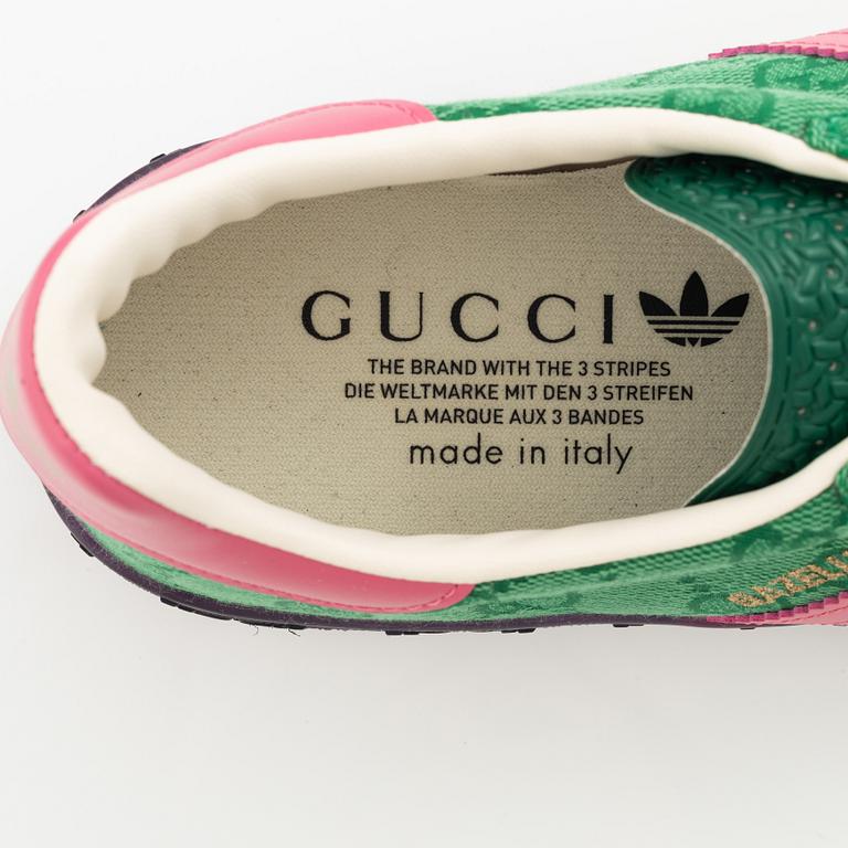Gucci, /Adidas, sneakers, "Gazelle", storlek US 9 / Fr 41 1/3.