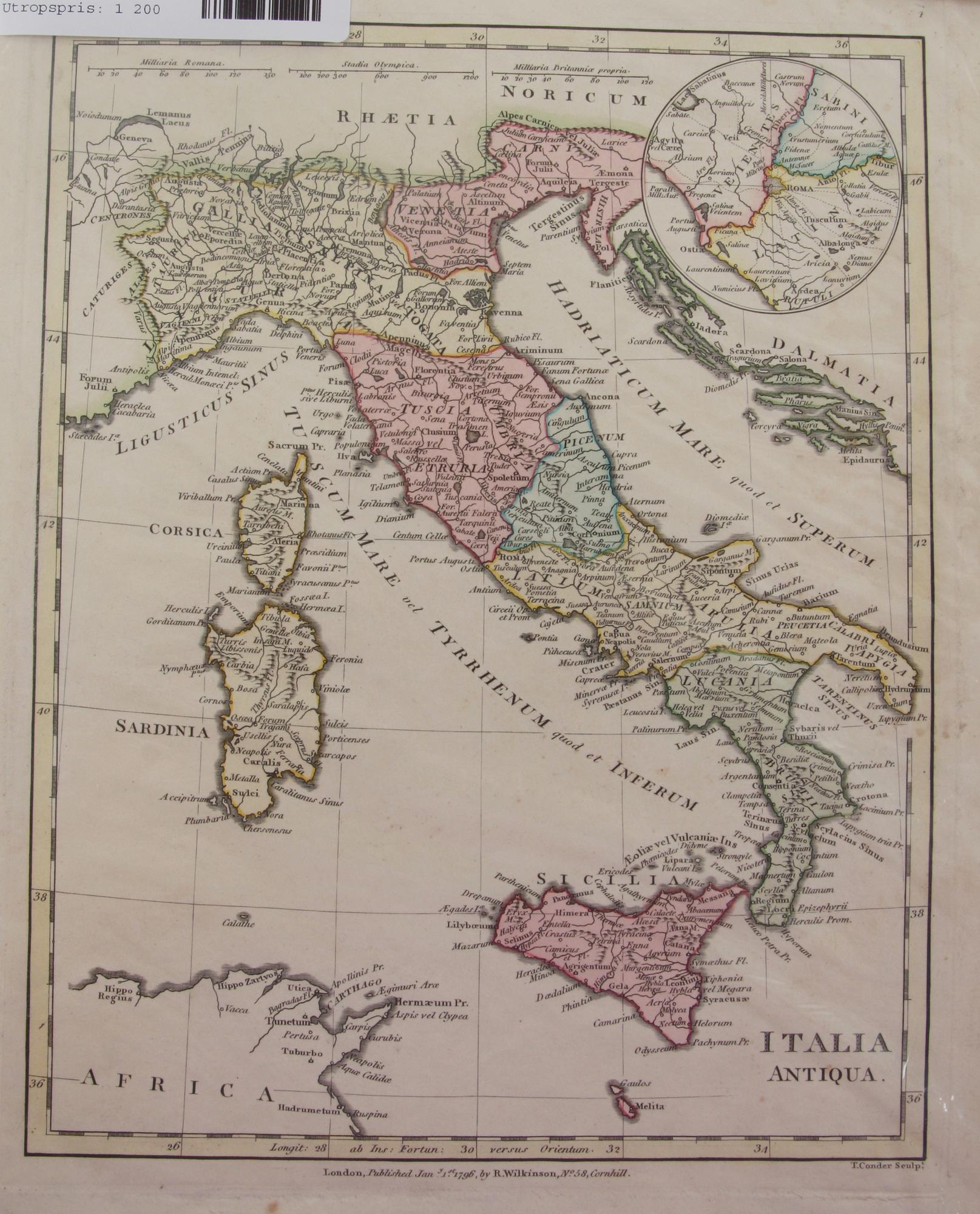 KARTOR, 4 st, c:a 1800.