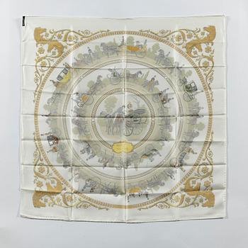 Hermès, scarf, "La Promenade de Longchamps".
