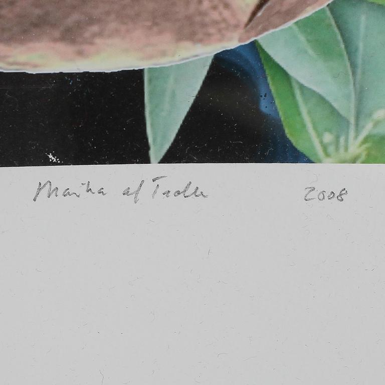 MARIKA AF TROLLE, färglitografi, signerad och daterad 2008.