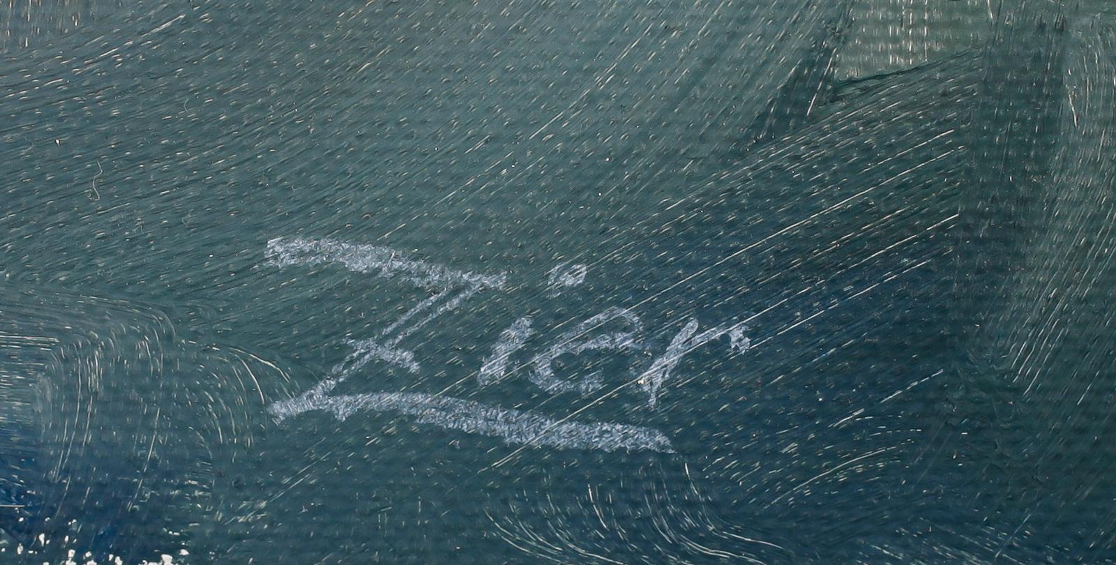 OKÄND KONSTNÄR, olja på duk, signerad Zier.