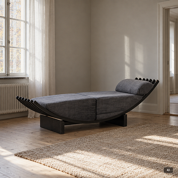 Jonas Bohlin, Daybed, “Concav”, Källemo, late 20th century.