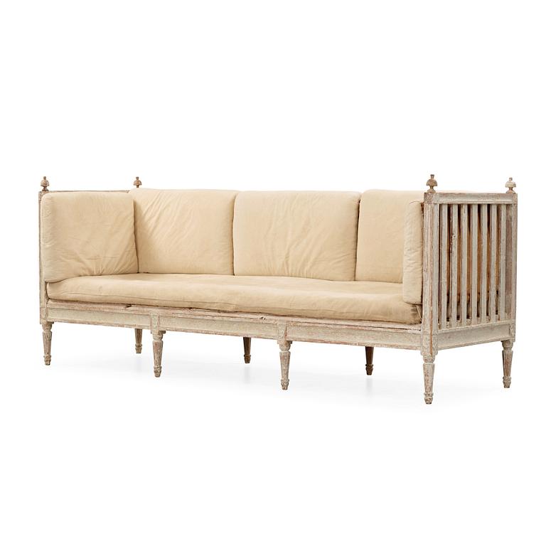 A Gustavian late 18th century sofa signed by Carl Johan Wadström, master 1788.