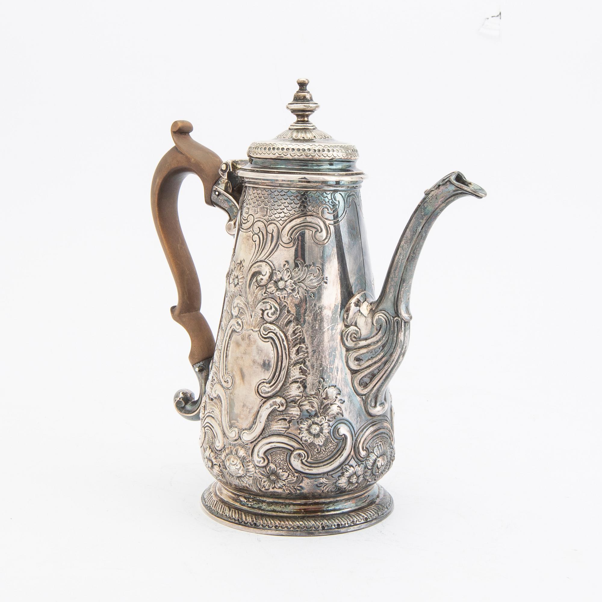Coffee pot silver London England 18th / 19th Century.