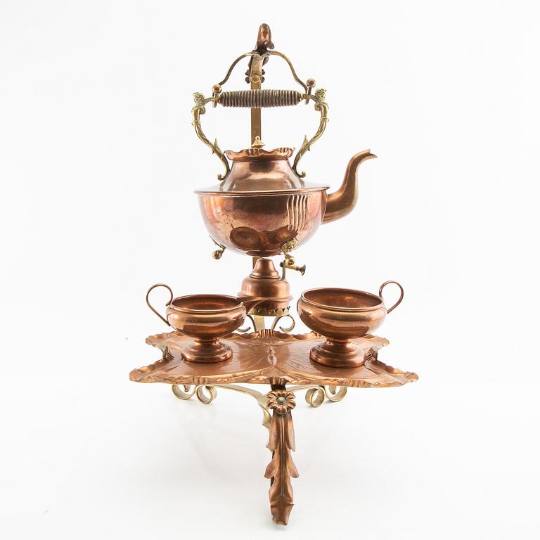 Tea set 4 dl early 20th century Gottfrid Larsson Eskilstuna.