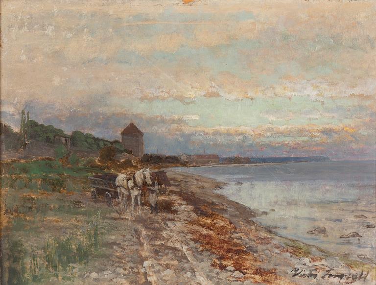 Victor Forssell, View of the GKruttornet, Visby from the North.