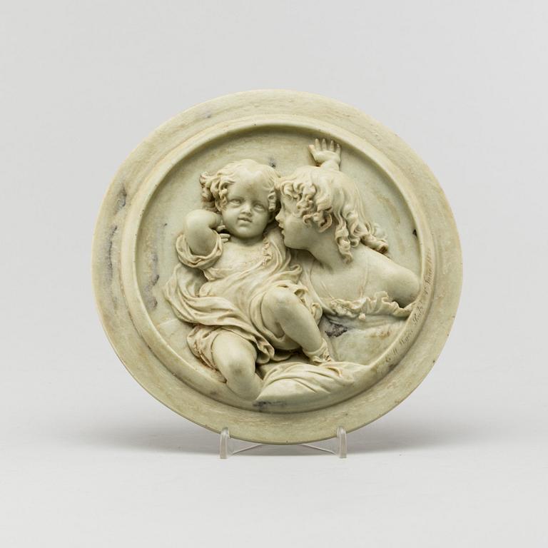 EDWARD WILLIAM WYON, efter, väggrelief.