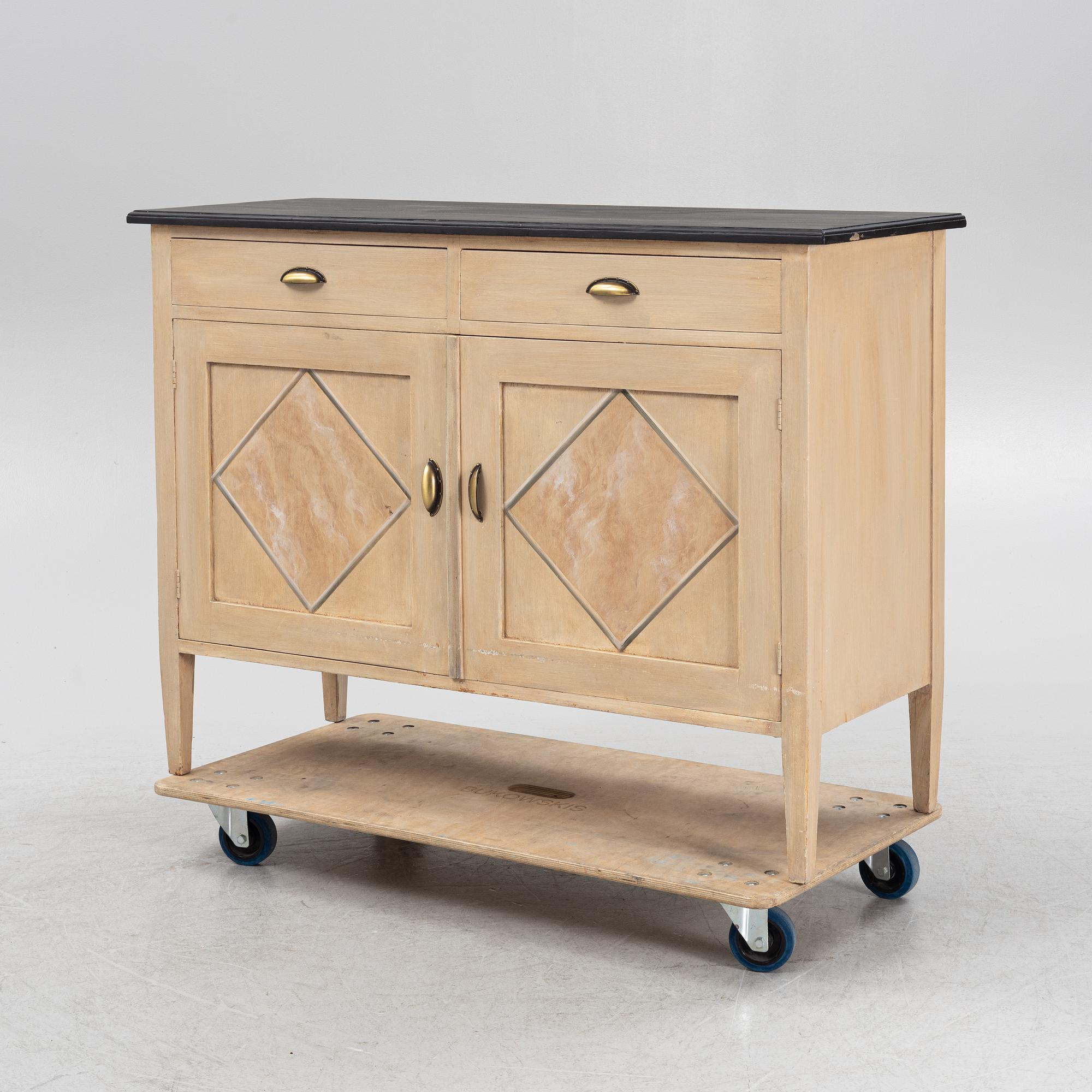 A painted sideboard, 20th Century.