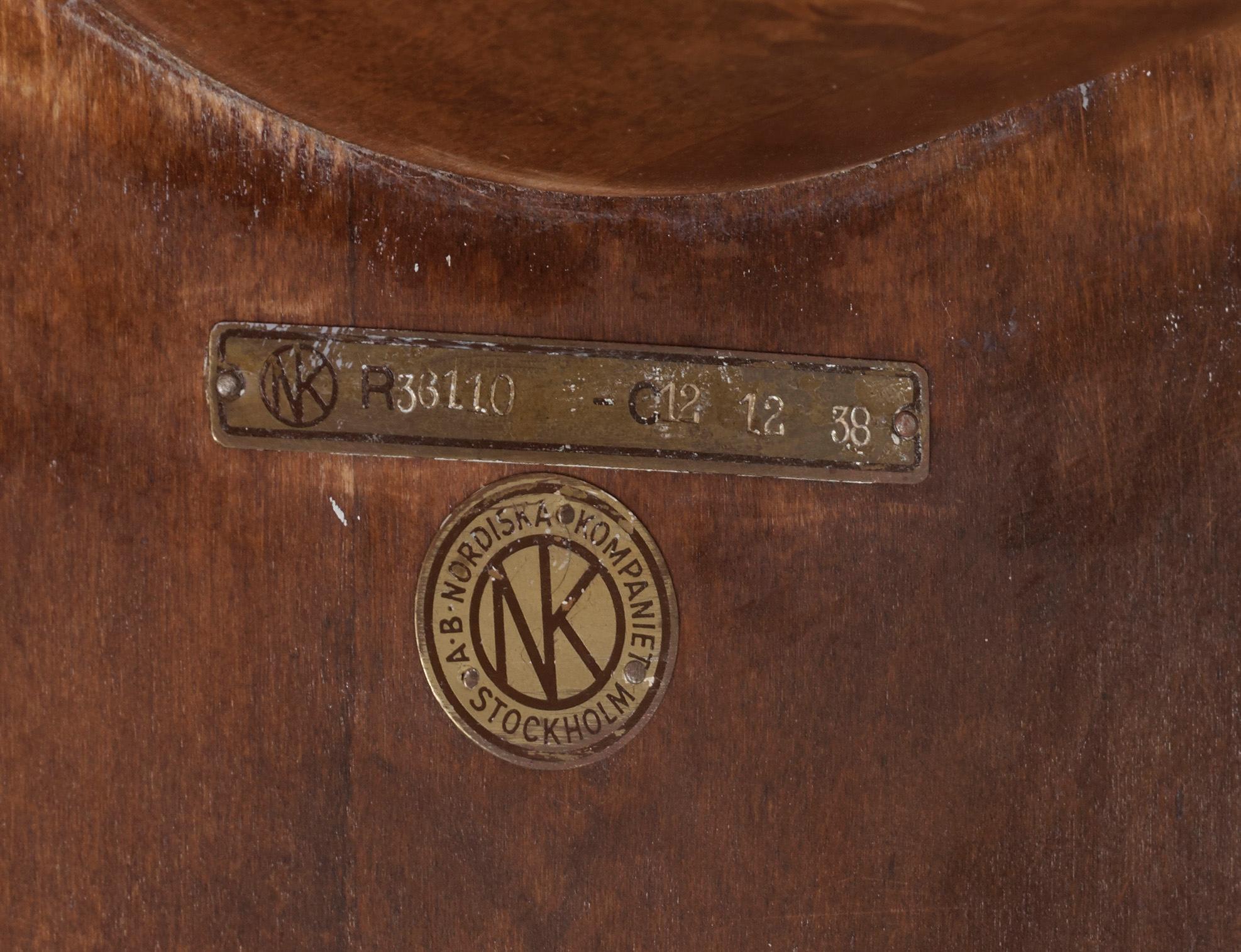 SOFFBORD, Axel Einar Hjorth, "Typenko", Nordiska Kompaniet, brickmärkt NK, numr C36110/ R121238.