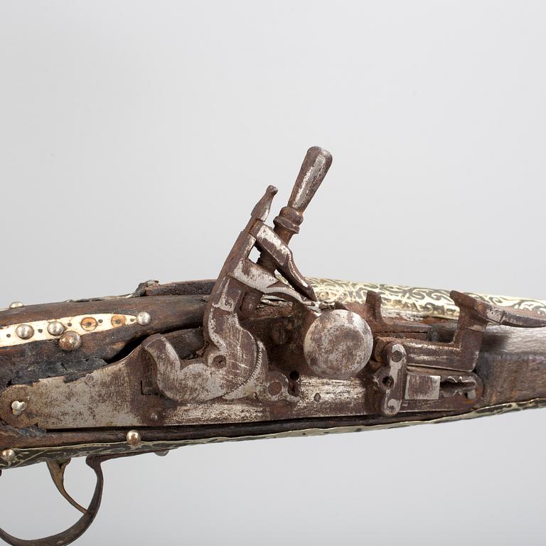 a 19/20th century musket, probably from north africa.