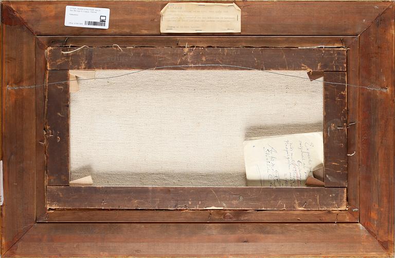 OKÄND KONSTNÄR, olja på duk. Bär sign G. Ciappa. 1800-tal.