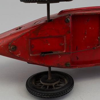 A red tinplate CIJ Alfa Romeo P2, France, ca 1930.