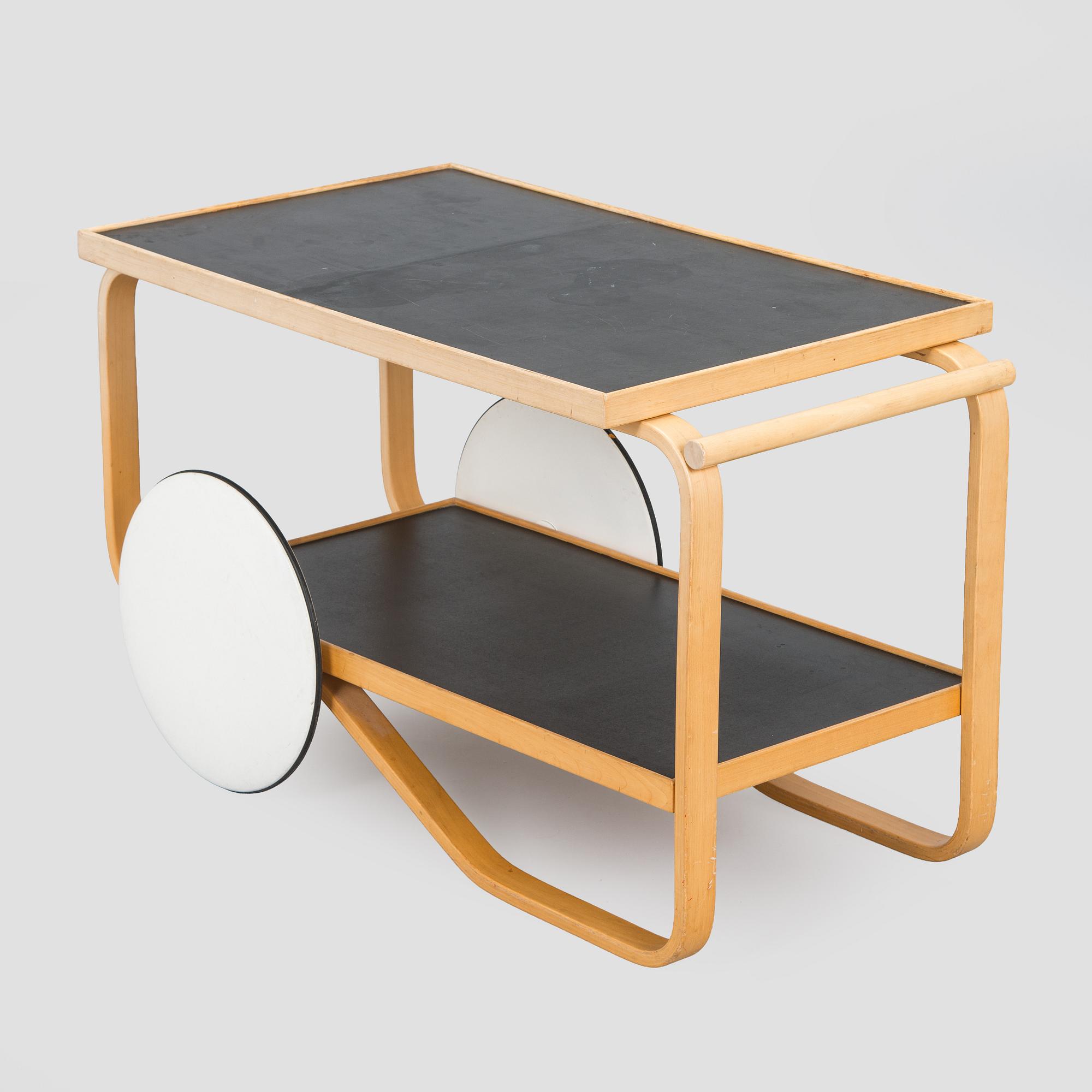 Alvar Aalto, serveringsvagn, modell 98, Artek, 1960/70-tal.