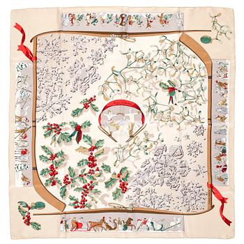 352. HERMÈS, silk scarf, "Neige d'Antan".