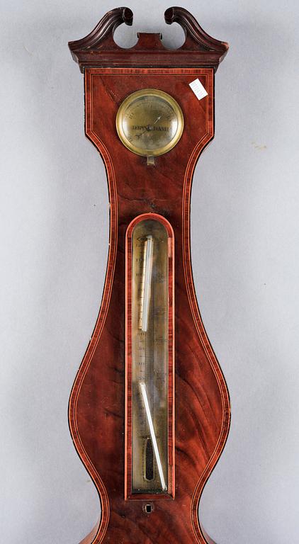 BAROMETER, Ortelli & Co, Cross Street Hatton Garden, London 1800-tal.