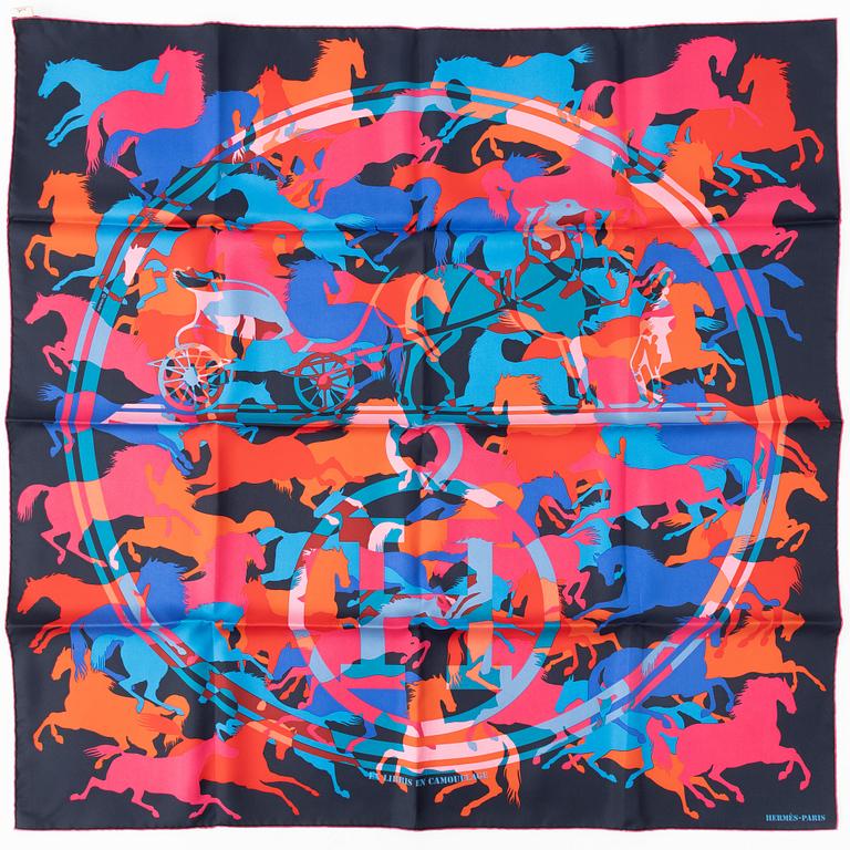 Hermès, scarf, "Ex-Libris En Camouflage".