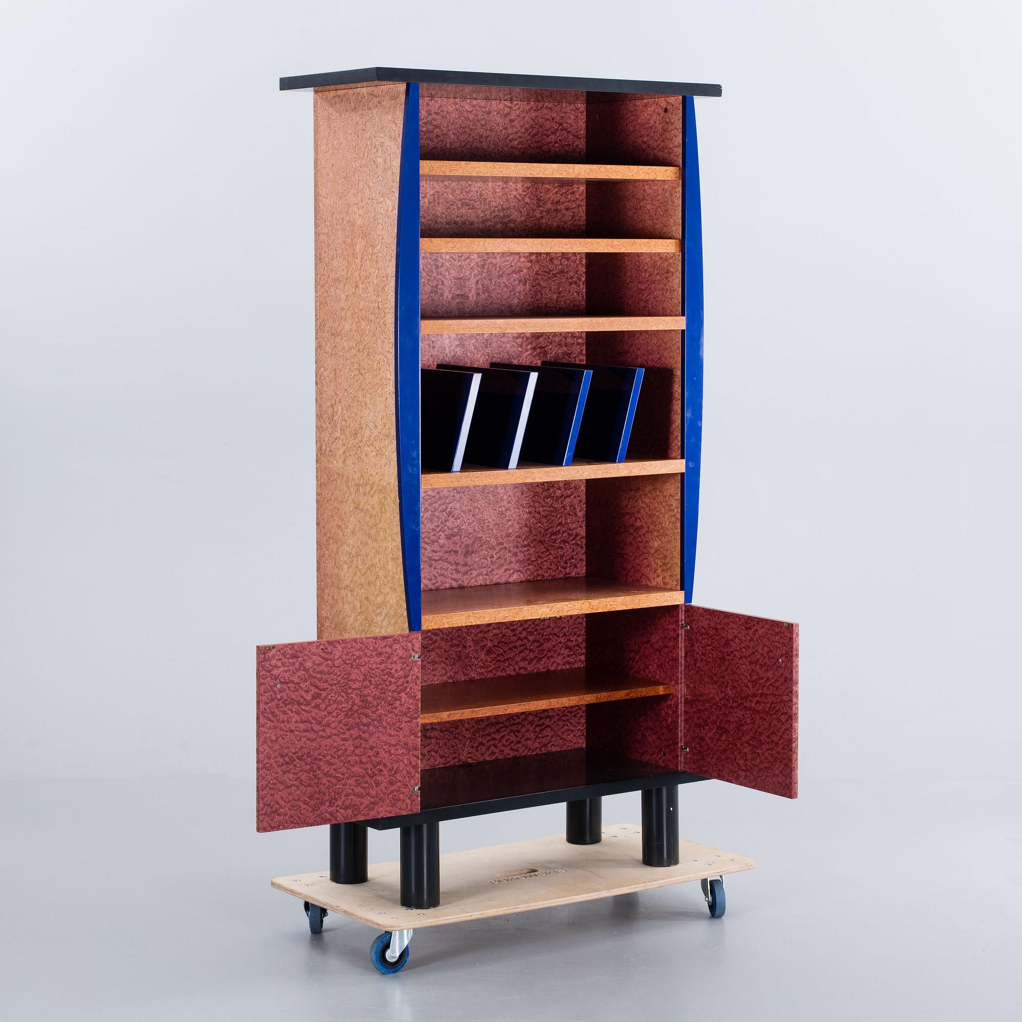AN ETTORE SOTTSASS AND MARCO ZANINI BOOKSHELF.
