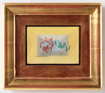 Jacques Villon, oil on canvas, signed and dated -50.