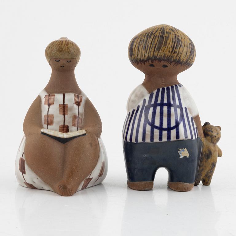 Lisa Larson, two stoneware figurines, Gustavsberg.