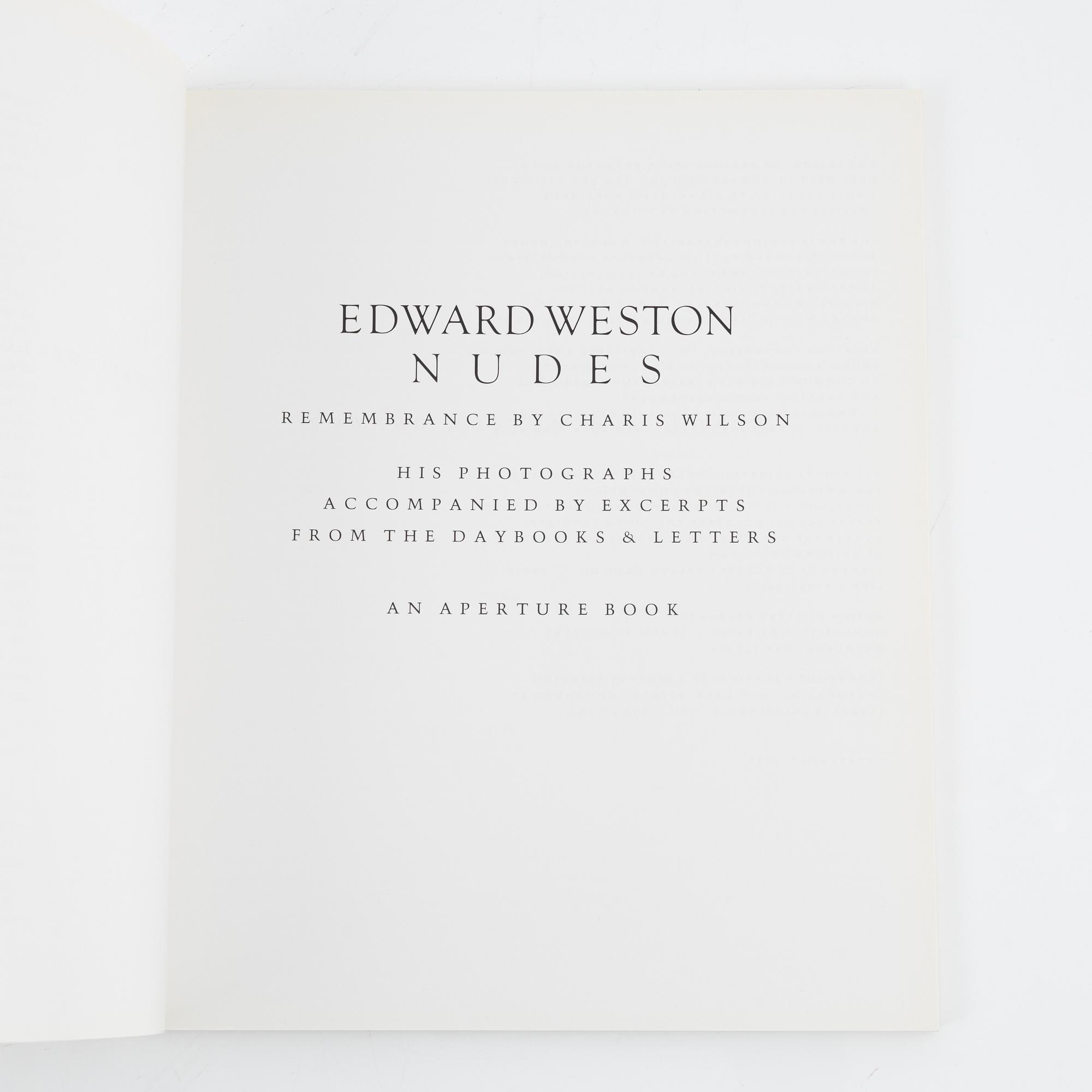 Edward Weston, 2 photobooks.
