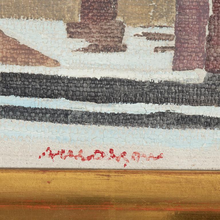 Axel Olson, olja på duk, signerad.