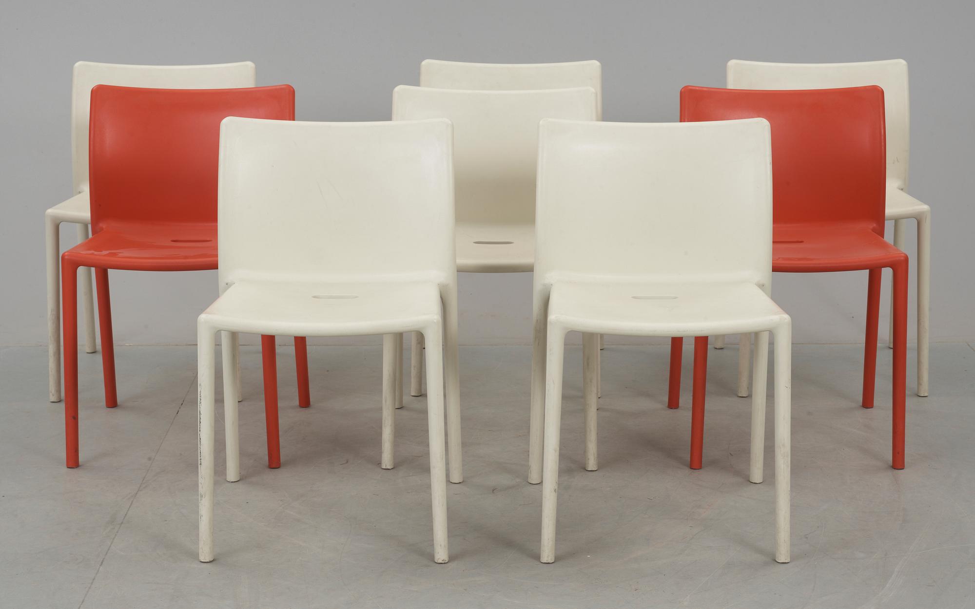 STOLAR, 8 st, "Air-Chair", Jasper Morrison, Italien, formgiven 1999.