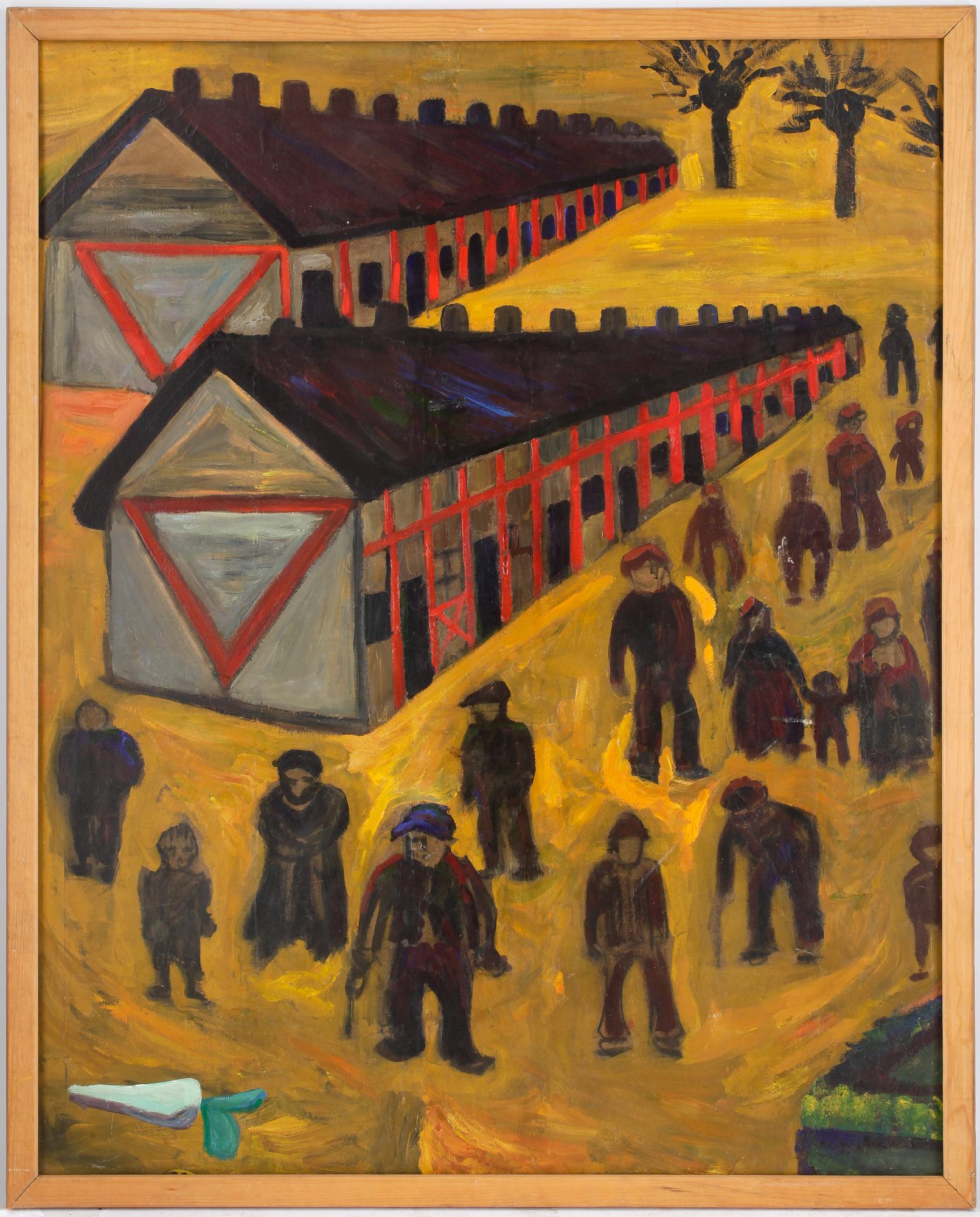 SVEN X:ET ERIXSON, olja på pannå.