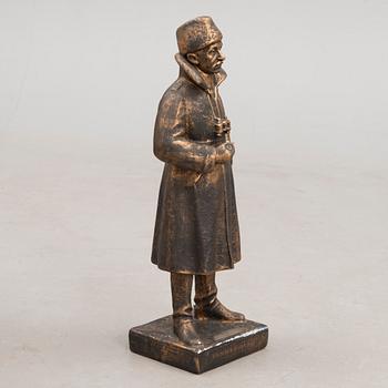 patinated plaster, signed and dated 1940.