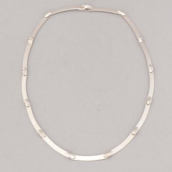 NECKLACES, 4 pcs, silver. Lapponia 1978-91.