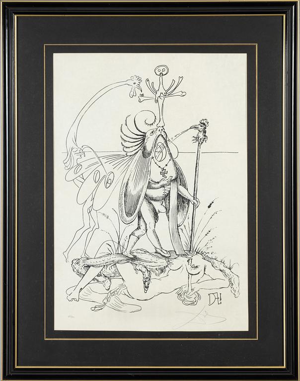 Salvador Dalí, litografi, 1973, signerad 28/50.