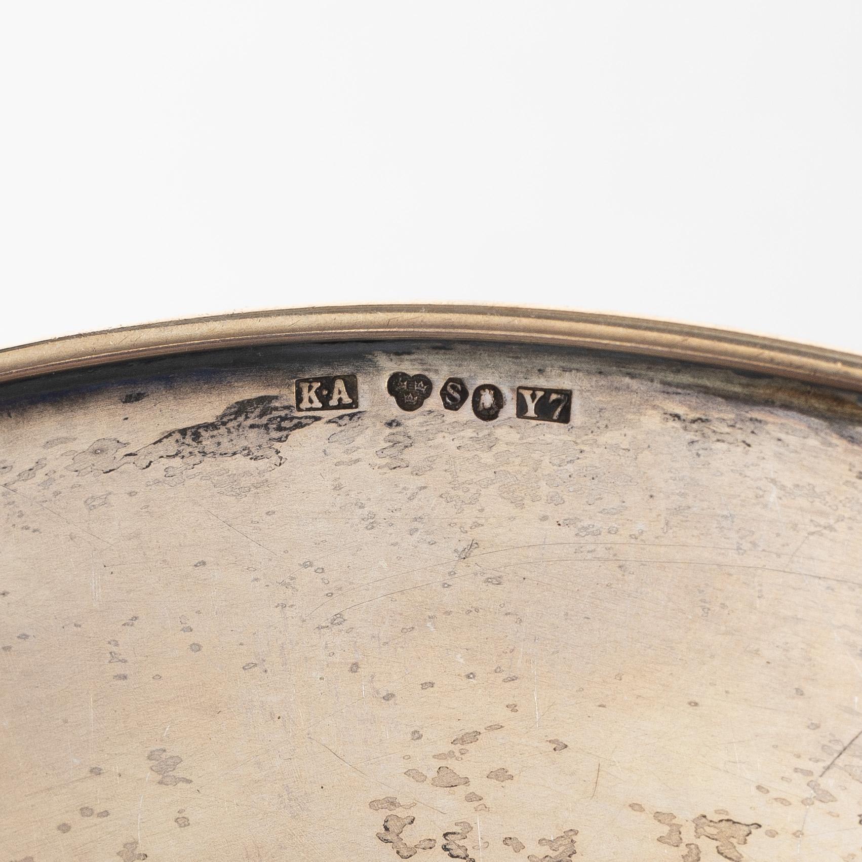 Fats, 7 pcs, silver, including K Anderson, Stockholm 1925.