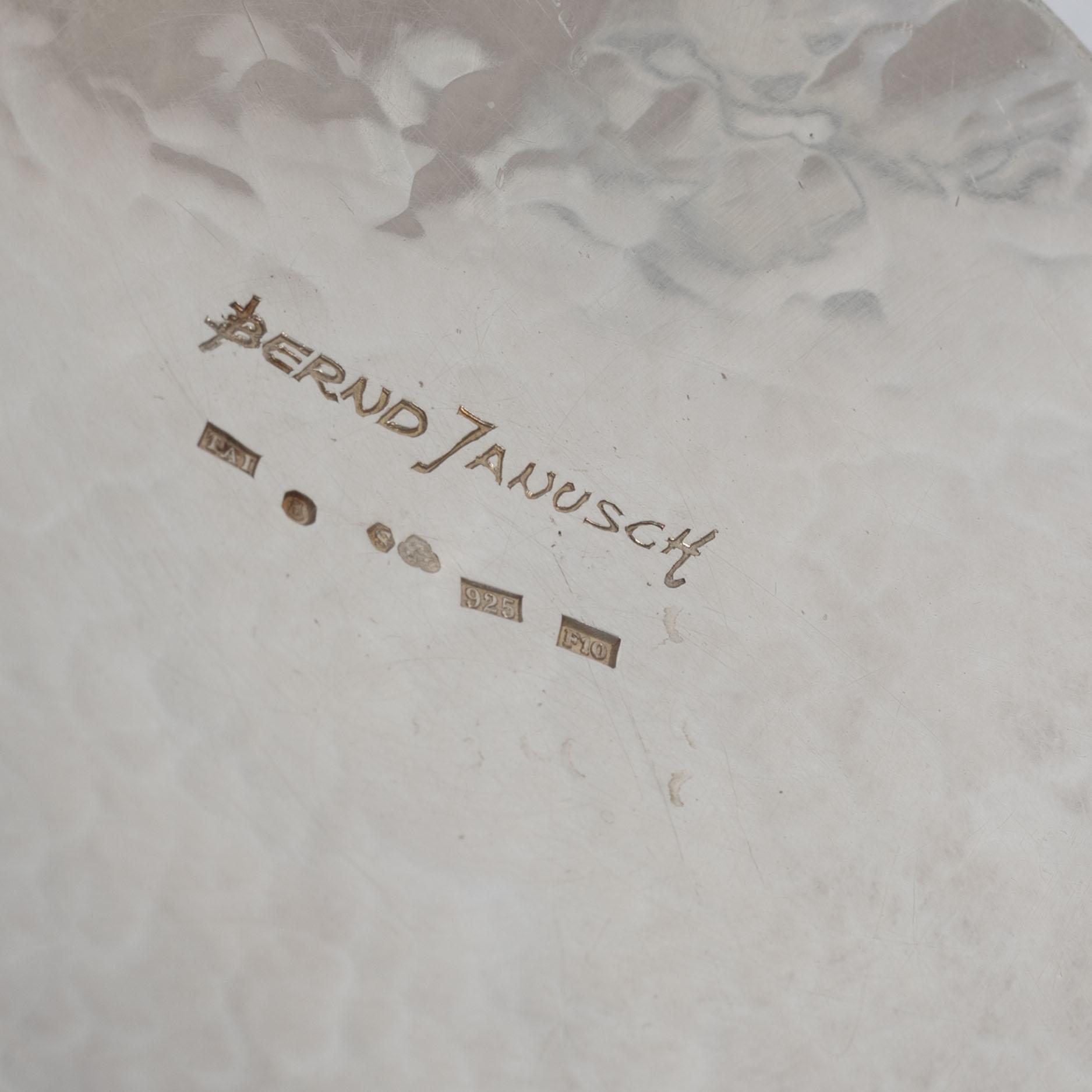 Bernd Janusch, Vase, sterling silver, Rosa Taikon Janusch, Stockholm, 1980.