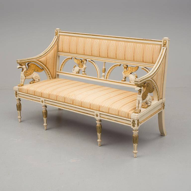 SOFFA, sengustaviansk stil, omkring 1900.
