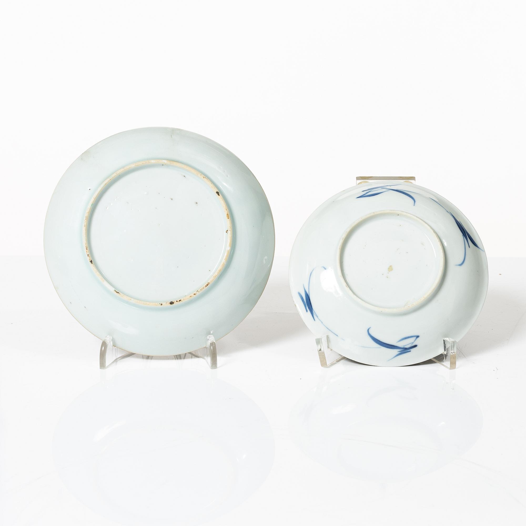 Kompaniporslin, 9 delar, Kina, Qing dynastin, Qianlong 1736-95.