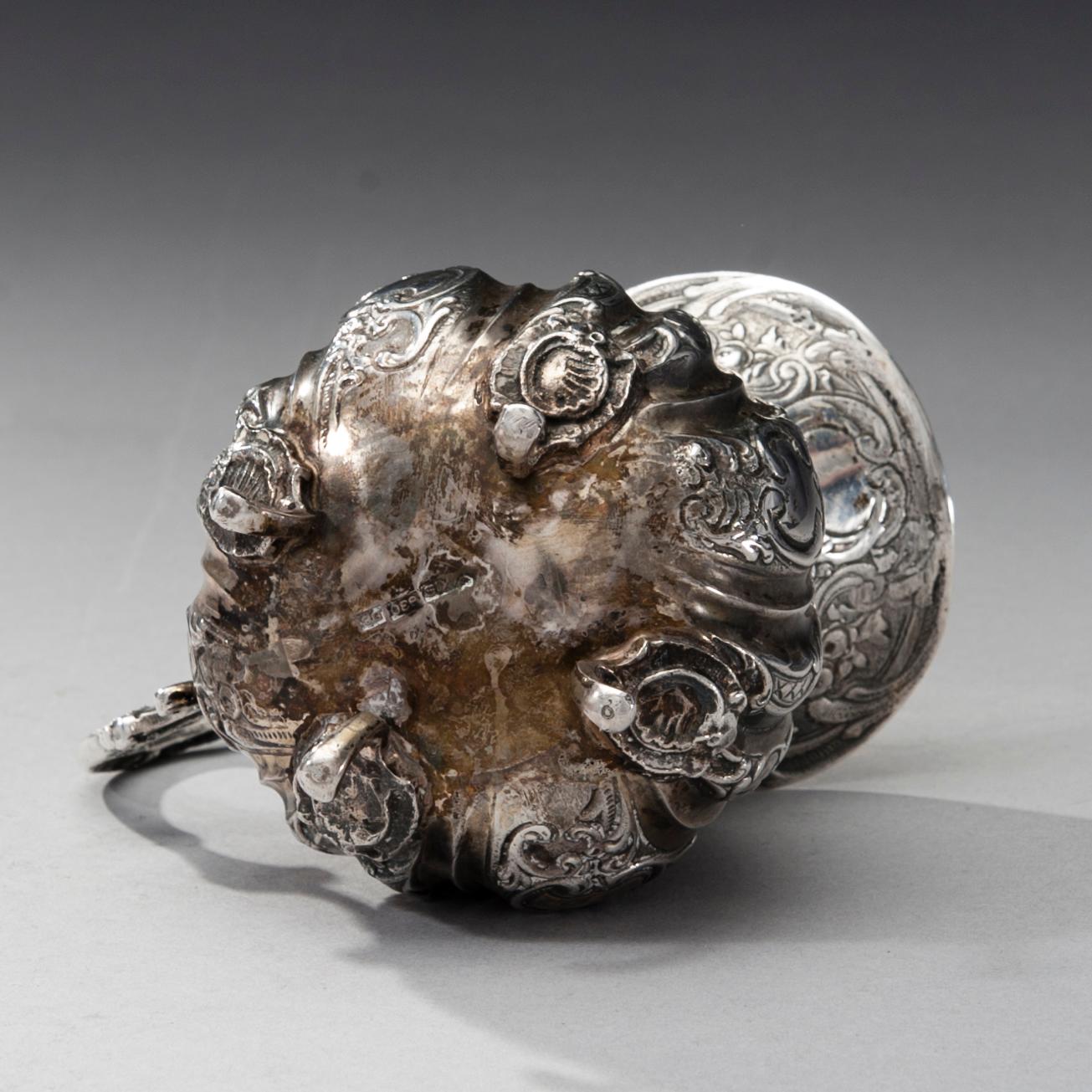 KAFFESERVIS, 3 delar, silver, Tunturihopea K Siikanen, Helsingfors 1979. Totalvikt ca 1422 g.