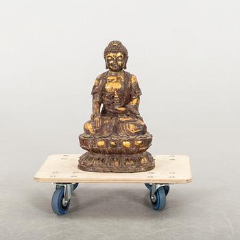 A Ming style gilded bronze Buddha.