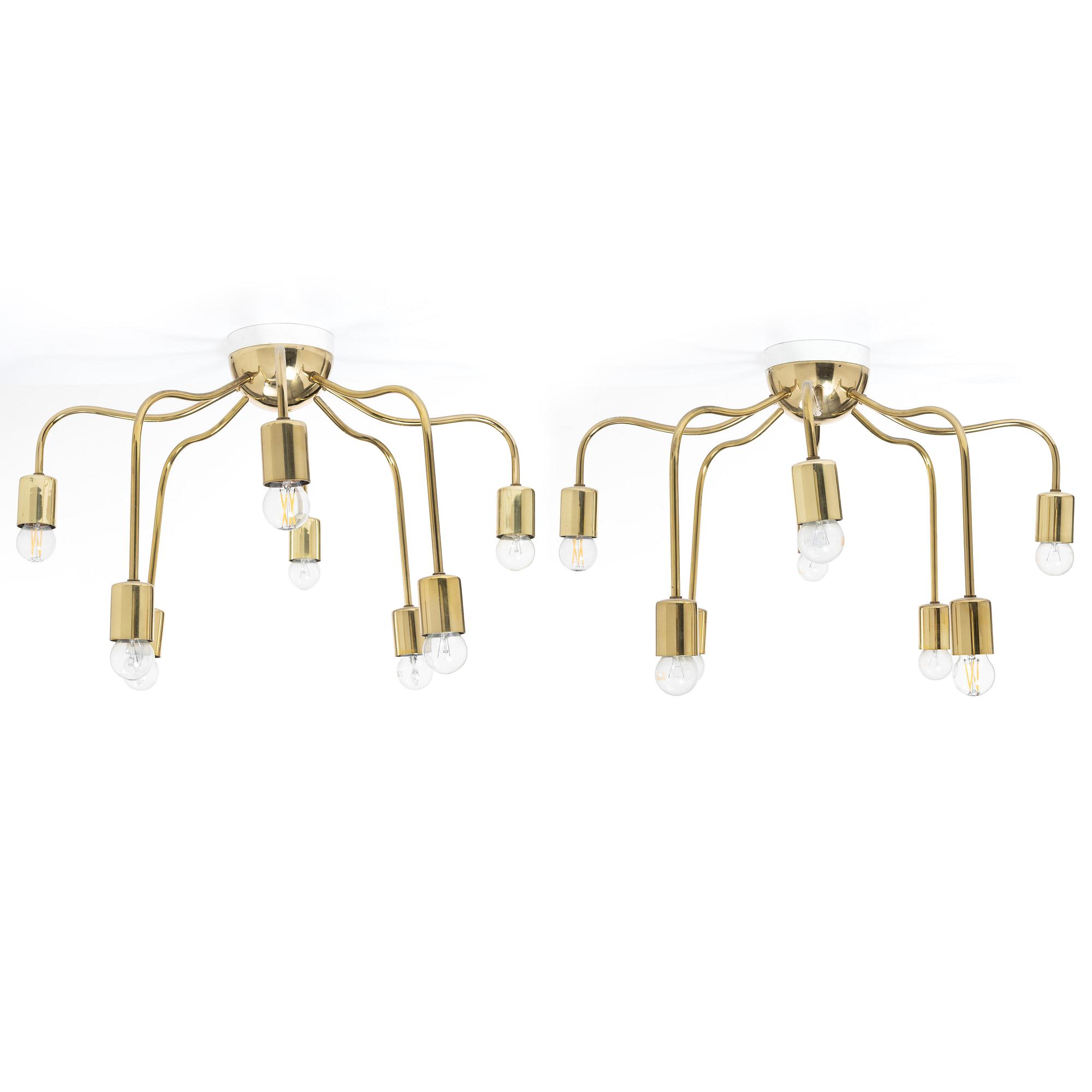 Josef Frank, Ceiling lamps, a pair, model 2358, Svenskt Tenn.
