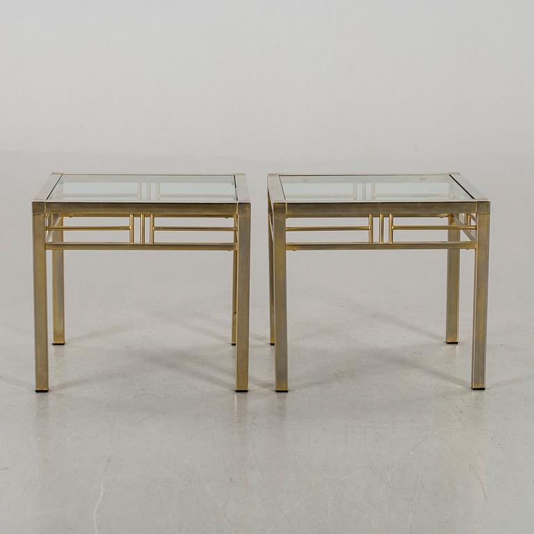 A PAIR OF SIDE TABLES, end of 20th century.