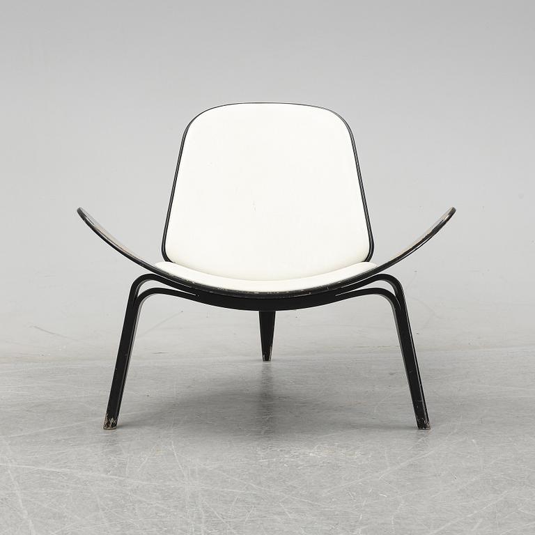 Hans J Wegner, a 'The Smiling Chair/CH07' easy chair from Carl Hansen & Søn, Odense, Denmark.