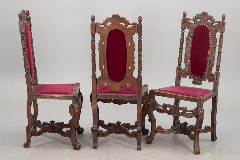 MATSALSMÖBLEMANG, 16 delar. Barockstil, 1900-talets mitt.