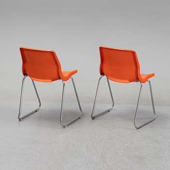 Svante Schöblom, stolar, 6 st, "Clipper", Overman, 1970-tal.