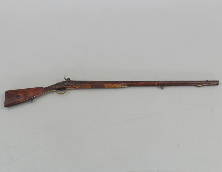 A rifle gun, 19th century,