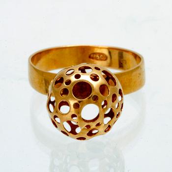 Liisa Vitali, hänge, örhängen, ring, 18K guld.