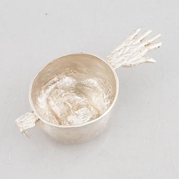 A silver drinking cup, no marks, Lars Arby, Stockholm, Sweden.