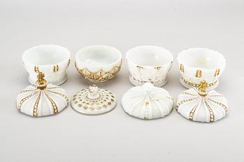 A set of six 20th century first half glass items from Murano, Venice Italy.