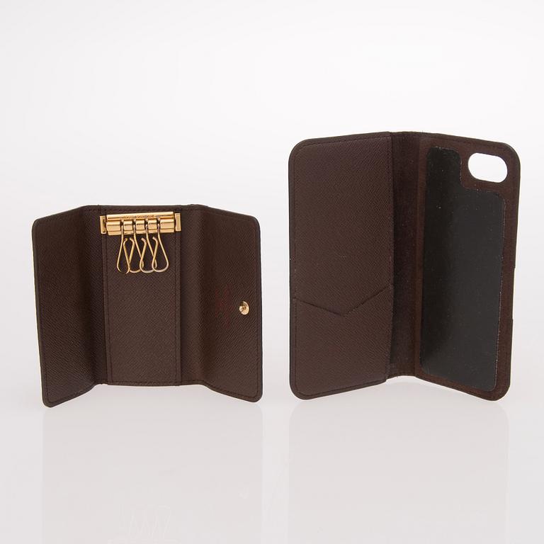 LOUIS VUITTON, iPhone FODRAL samt NYCKELFODRAL.