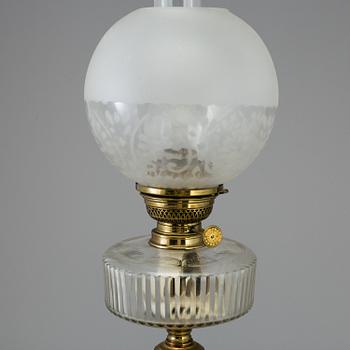 BORDSFOTOGENLAMPA, Skultuna Bruk No 40, mässing och svärtat trä, 1900-talets första hälft.